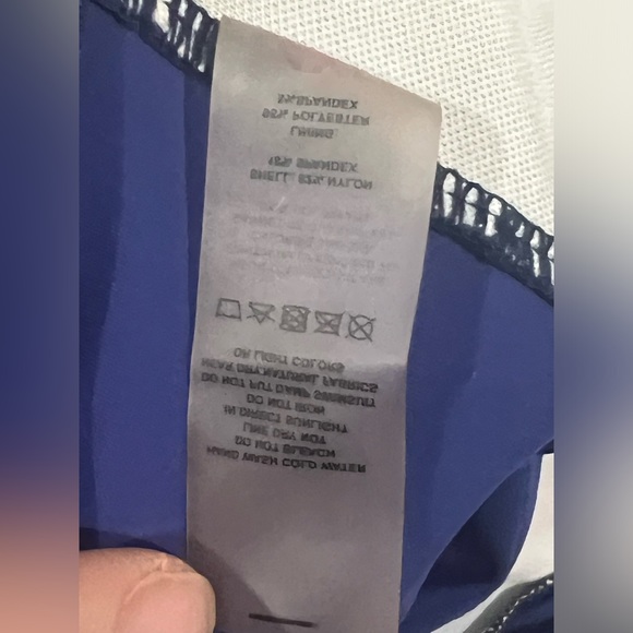 Blue and Pink ruffle babydoll halter tie tankini swim top size 4X - Picture 8 of 11